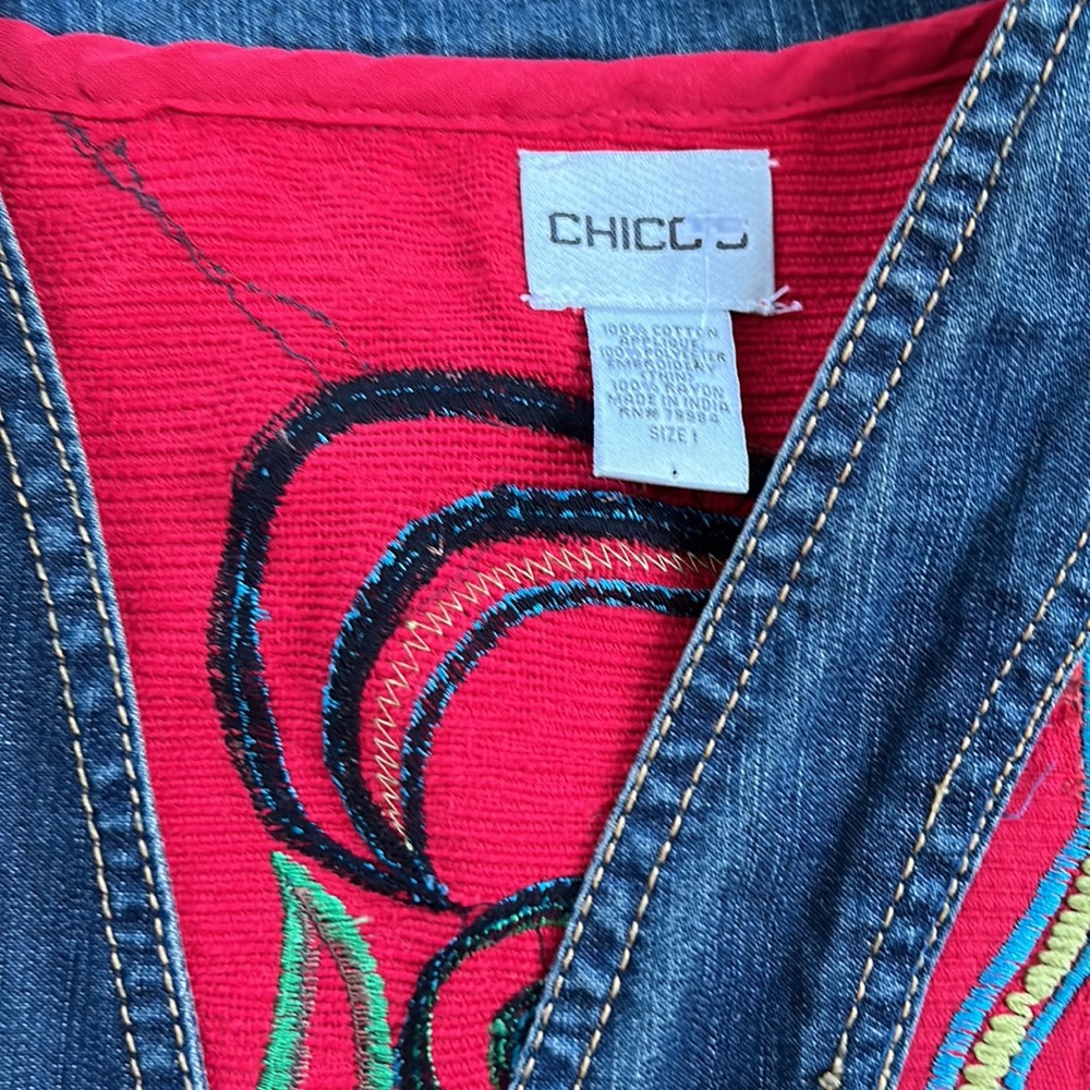 Embroiderd Jean jacket - Picture 3 of 5